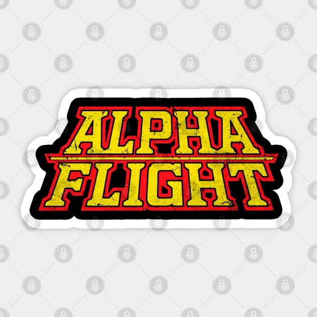 Alpha Flight Vintage Logo Sticker by OniSide